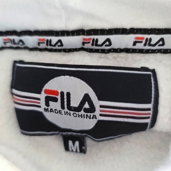 FILA Rosemary Hoodie White Size Medium - Picture 9 of 10
